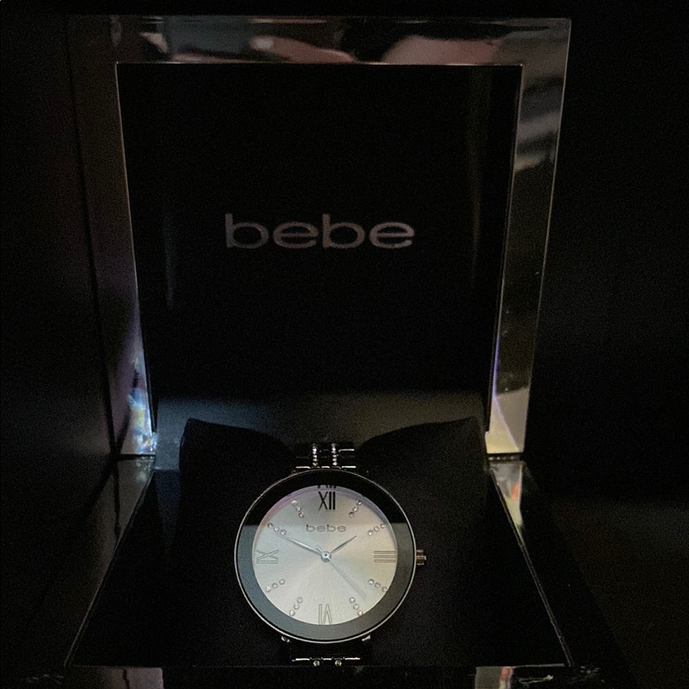 Bebe Black and Silver Watch with Sophisticated Design